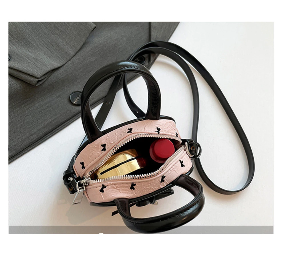 صيف جديد الكورية نمط حقيبة كتف صغيرة المرأة الانحناء عقدة حقيبة يد البولكا نقطة طباعة Crossbody موضة حقائب مربعة صغيرة