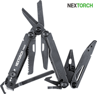 Nextorch Pioneer Multifunctional Folding Emergency Scissors Multi Tool Pliers Camping Outdoor EDC Multitool Pocket Knife 14 in 1