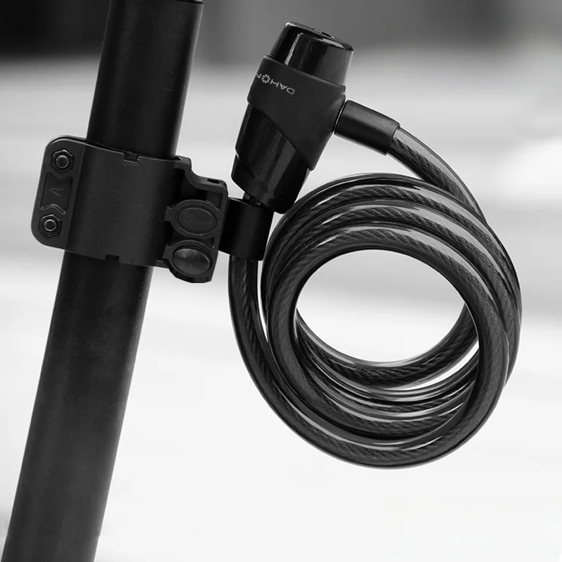 Candado Antirrobo Portátil Dahon para Bicicleta, Candado con Llave para Bicicleta Eléctrica, Candado de Cable para Bicicleta ...