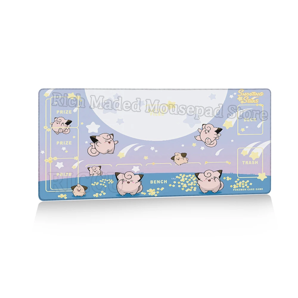 Podkładki pod kontrolery Duża podkładka pod mysz P-Pokemon Clefairy Podkładka na biurko Gamingowa podkładka pod mysz Jigglypuff Podkładka na biurko dla graczy Podkładka pod mysz XL Podkładka na stół PC — zdjęcie produktu 7