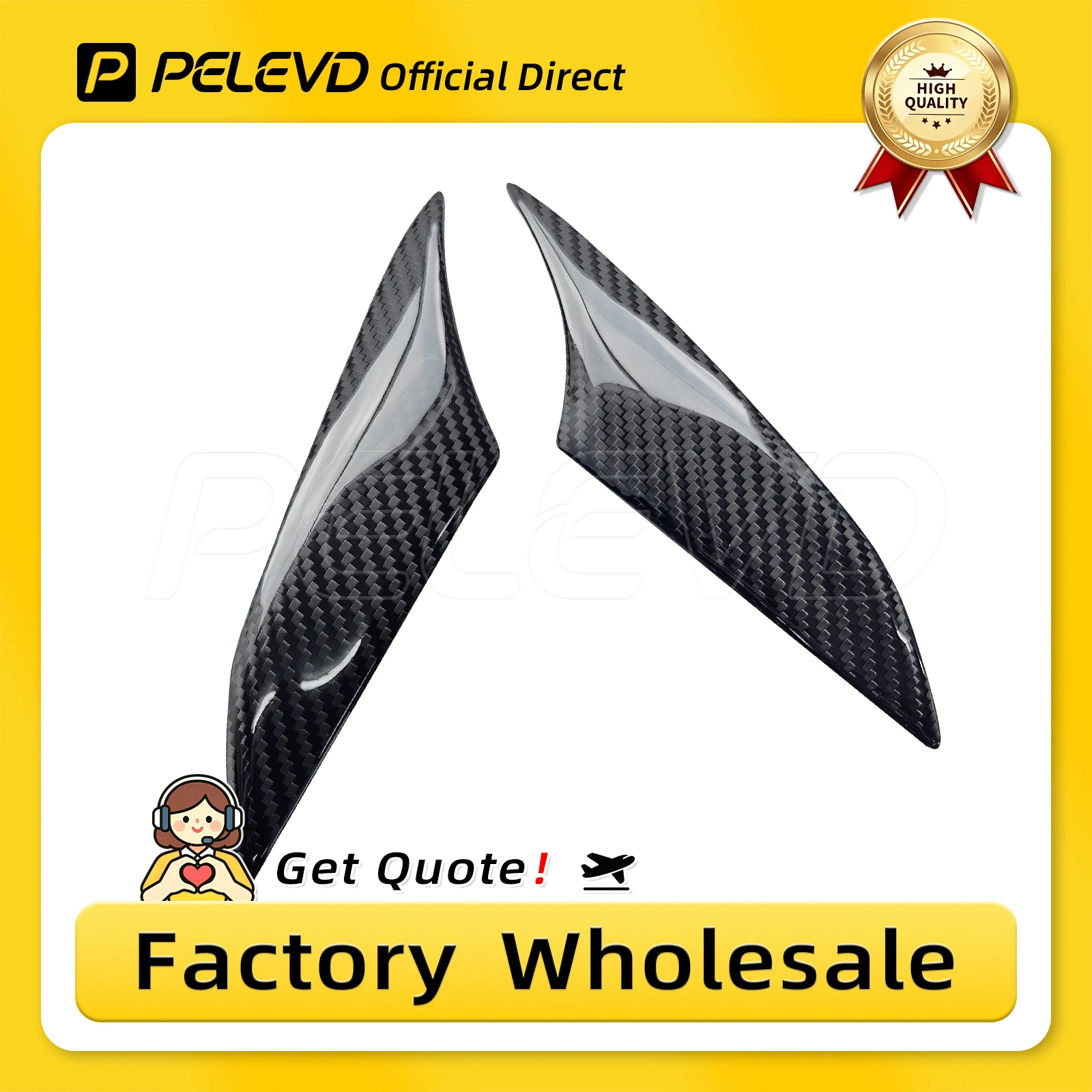 PELEVD Real Carbon electric lock Fiber Handlebar Upper Central Cover Protector Guard For YAMAHA X-MAX XMAX 300 XMAX300 2015-2026