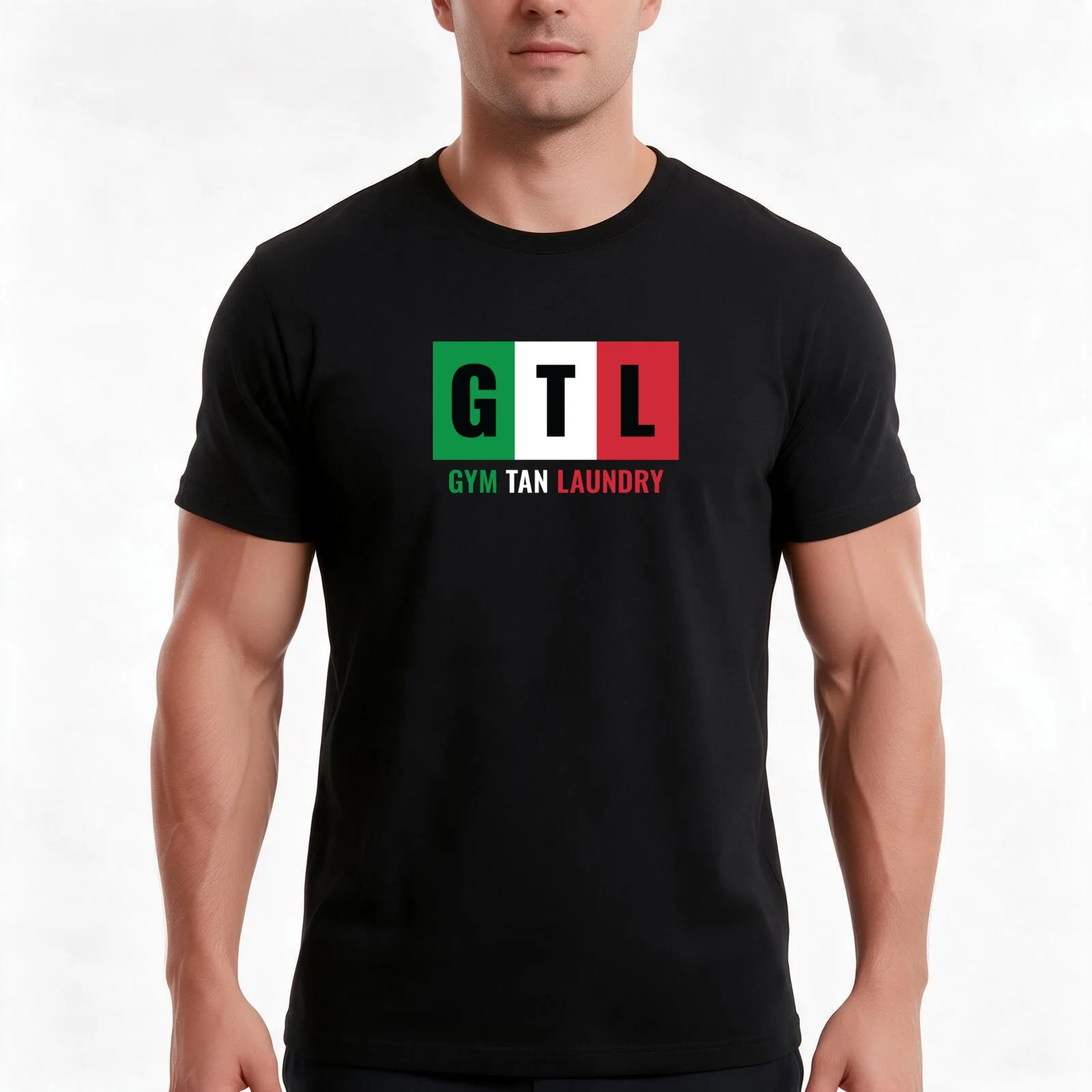 Gym Tan Laundry T-Shirt, Summer Casual Cotton Tee, Oversized Streetwear Tops, Vintage Graphic Print, Loose Fit Short Sleeve