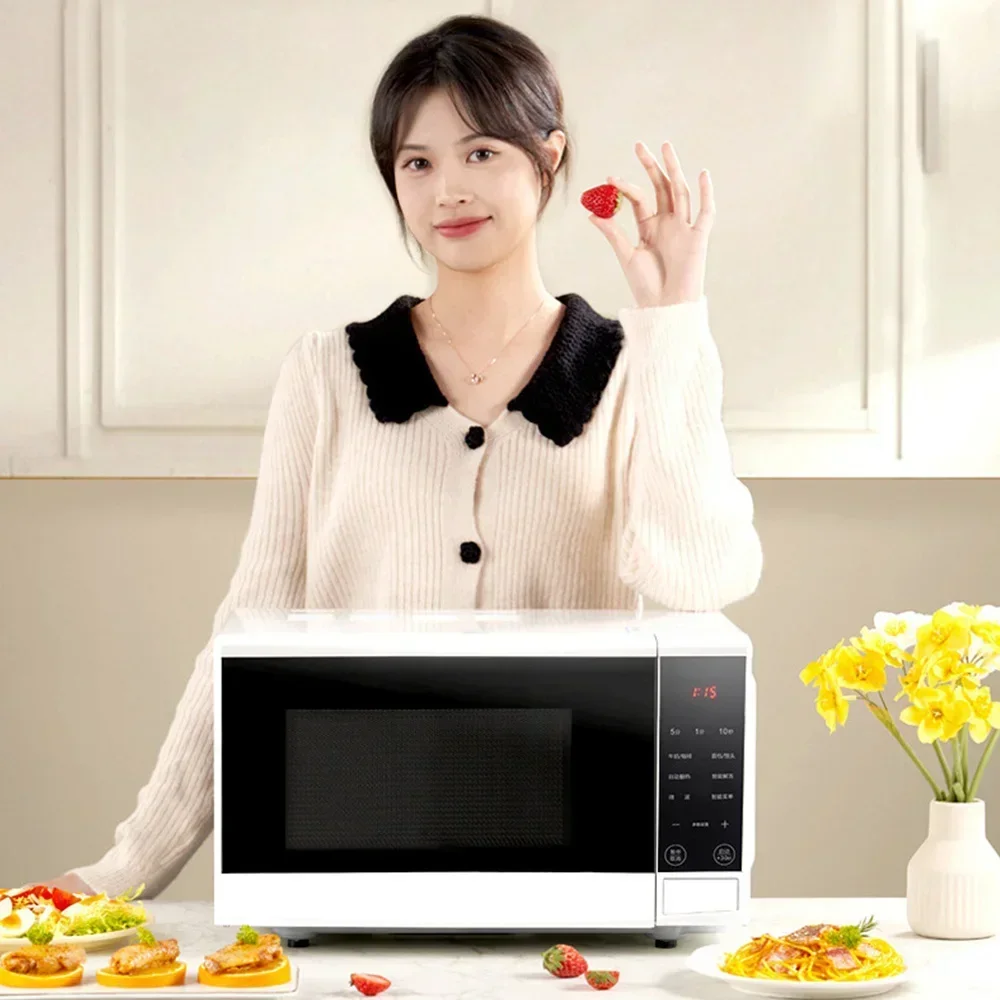 New 20L Micro -crystal Panel Microwave Oven，household Multi -function Fully Automatic Microwave Oven