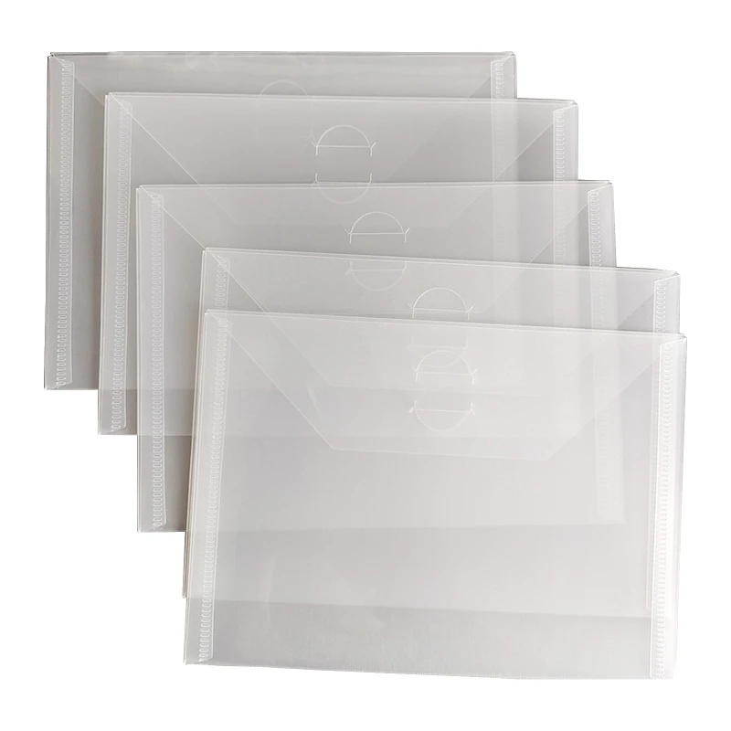 Y1UB 5Pcs/Pack Stamp Storage Envelopes Dies Storage Pocket Clear Plastic Folder Bags