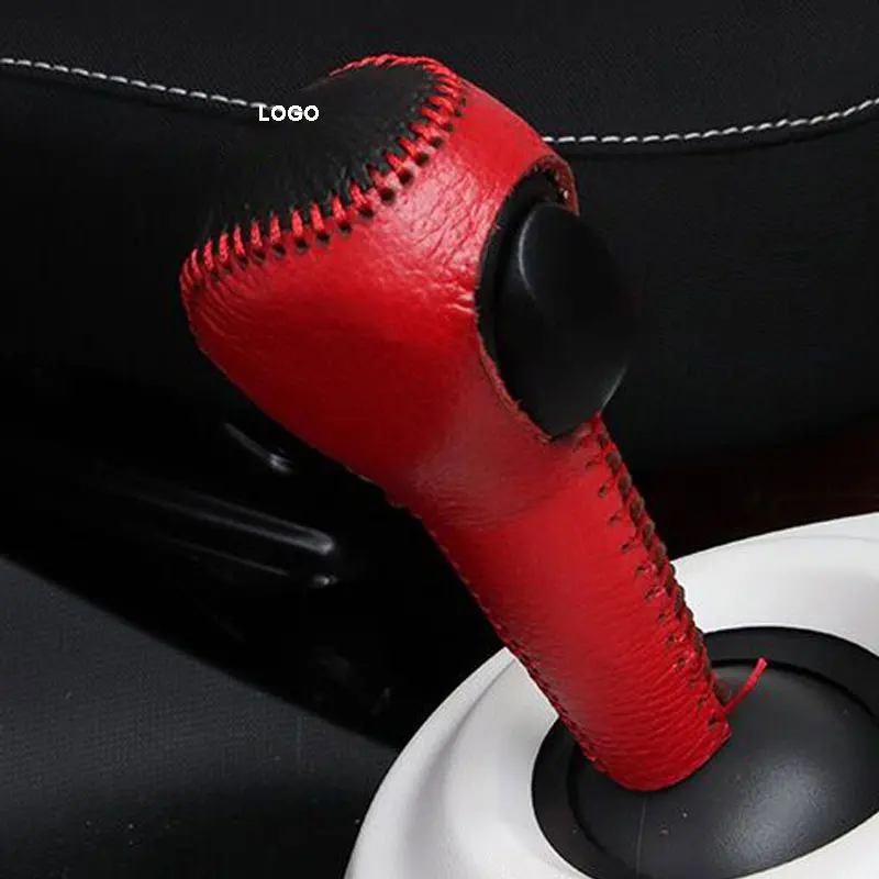 Car Gear Shift Leather Handbrake Protective Cover Decoration For  Mercedes Smart 451 453 Fortwo Forfour Car Accessories Interior