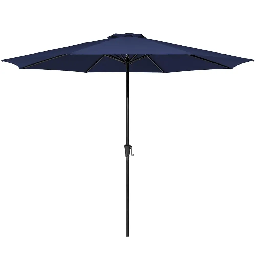 

11Ft Patio Umbrella Market Table Umbrella With Crank And 8 Sturdy Ribs Outdoor Umbrella For Deck,Garden,Pool And Backyard, Navy