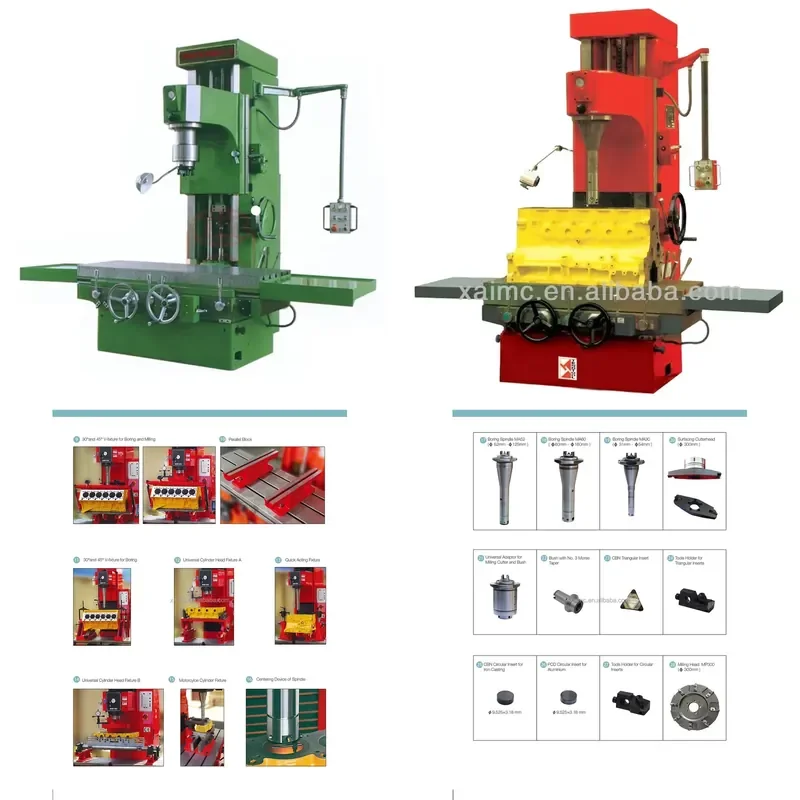 HCY VBM200 Vertical Cylinder Fine Boring Milling Machine for Repair Auto Motorcycle Engine Block and Head
