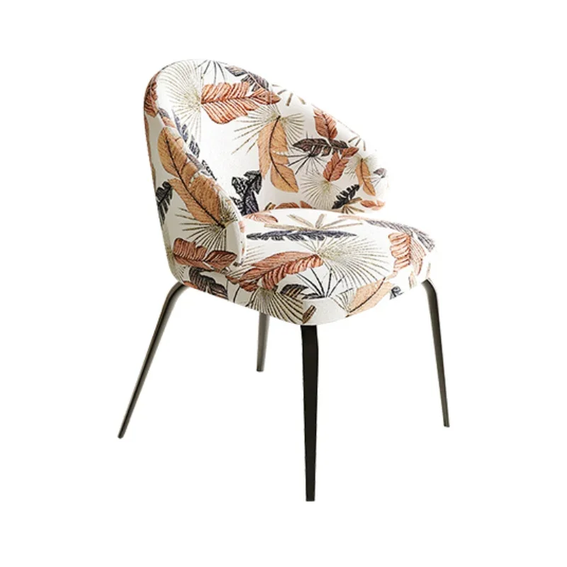 Nordic Dining Chair Home Luxury High-end Comfortable Chair Back Stool Simple Hotel Restaurant Room 러브체어 Furniture for Home image 3