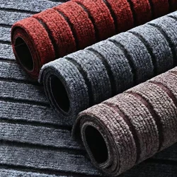 Polyester classic striped kitchen floor mat door carpet, close to the ground, non-slip and anti-fouling, strong adsorption