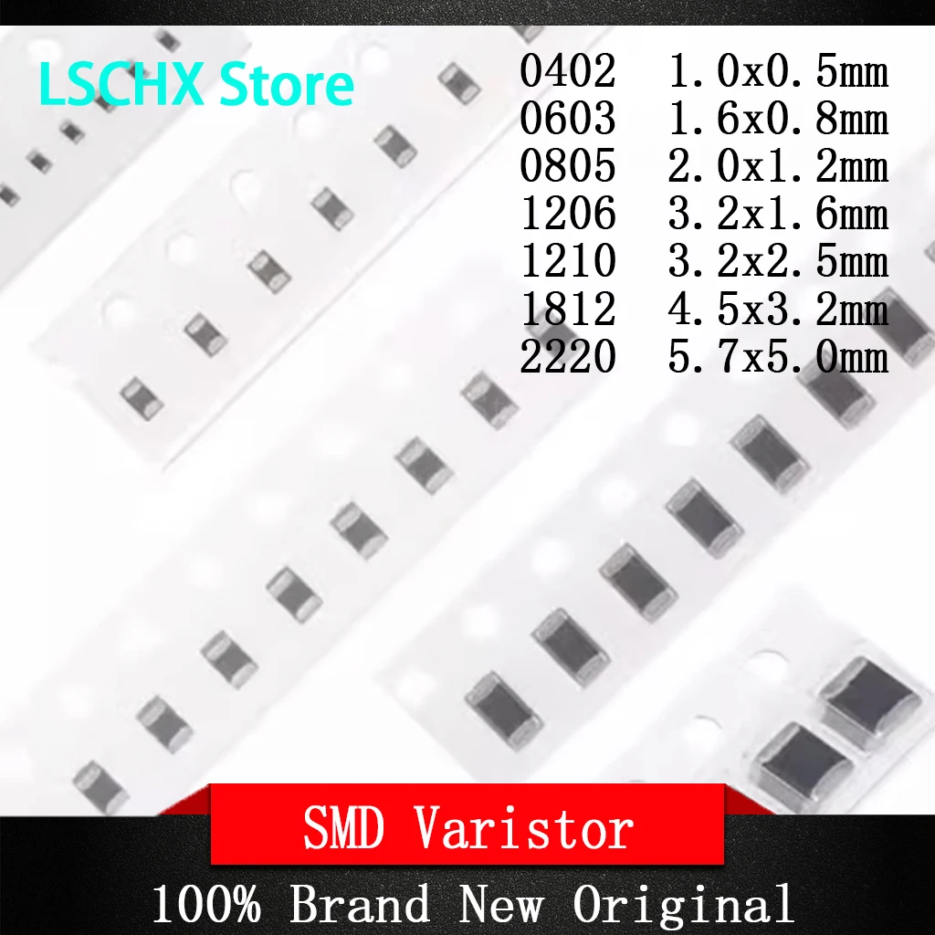 50pcs 1206 SMD Varistor Direct current voltageDC 3.3v 5.6v 8v 9v 11v 12v 14v 16v 18v 22v 24v 30v 36v 39v 42v 48v 56v 60v 68v 85v