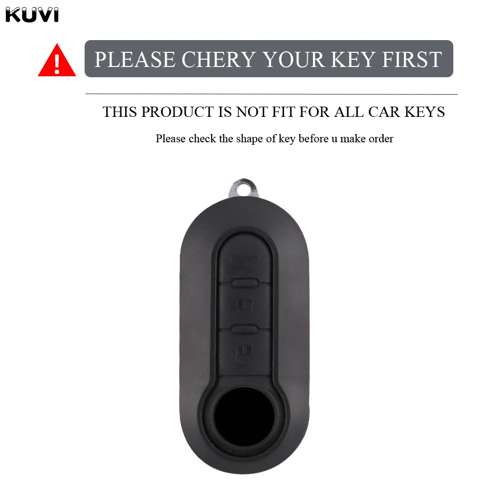 Kuvi TPU Car Key Cover Shell Case Fob For Fiat 500 Panda Punto Bravo Doblo Peugeot Boxer Citroen Relay Fiat Ducato Lancia Musa