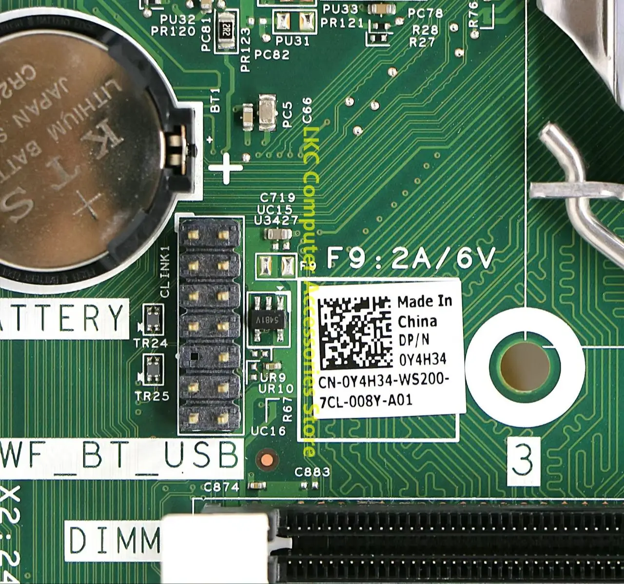 

Y4H34 для DELL Optiplex 3050, материнская плата для настольных ПК 0Y4H34 CN-0Y4H34 16510-1 VJ40T LGA1151 DDR4, материнская плата, 100% протестирована