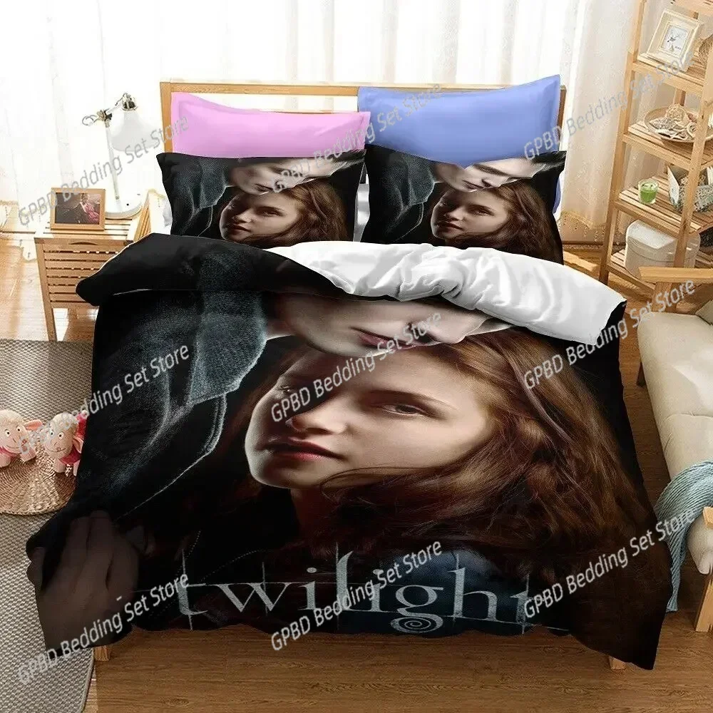 3D Printed Twilight Saga Comfortable Duvet Quilt Cover Pillowcase Bedding Set Children Bedroom Decoration Home Textile