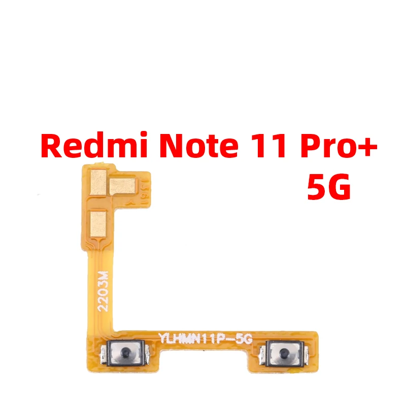 For Xiaomi redmi Note 11 Pro Plus Note 11 Pro+ 5G Power ON OFF Volume Camera Key Button Switch Flex Cable Replacement