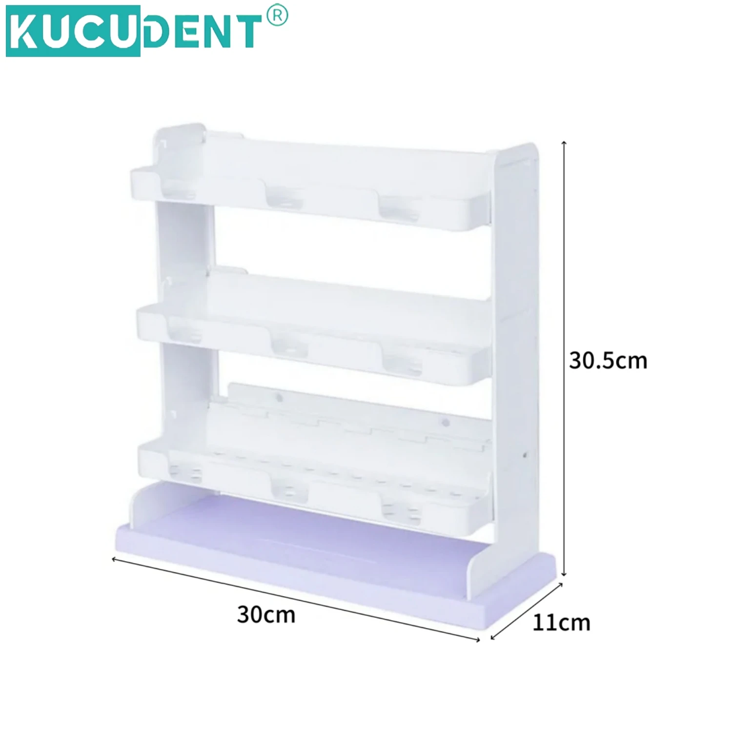 Dental Implant Tray Frame Plaster Stand Plastic Impression Tray Holder Removable Denture Bracket Teeth Tray Storage Box Lab Tool