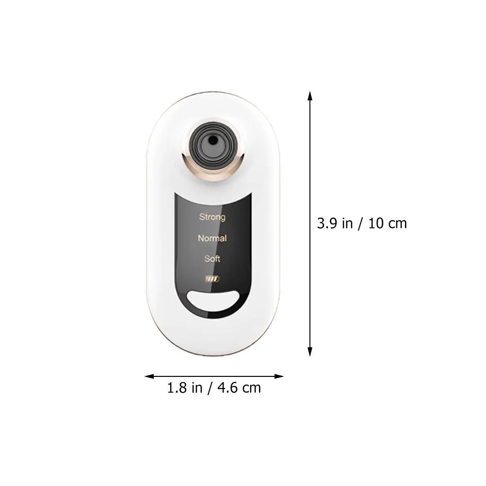 Nettoyeur de pores du visage à main, buse réglable, aspirateur électrique pour points noirs, élimine les résidus d'huile de peau morte, rétrécit les Pores, 1 ensemble