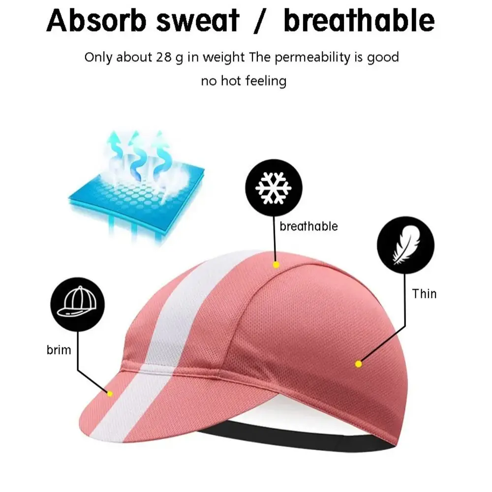 Nuovi berretti da ciclismo da uomo in poliestere traspirante ad asciugatura rapida cappelli da bicicletta sportivi da equitazione berretto da uomo