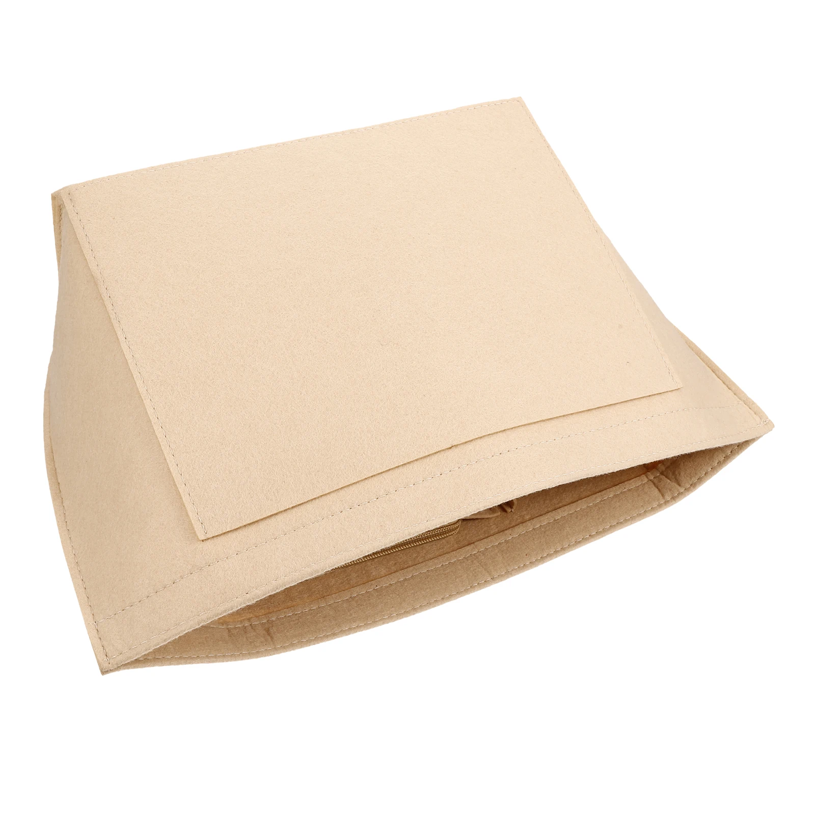 

Felt Makeup Beige Large Size Bag For Women Purse ganizer Insert Tote Compartment Wallet For Women Bag Accessories