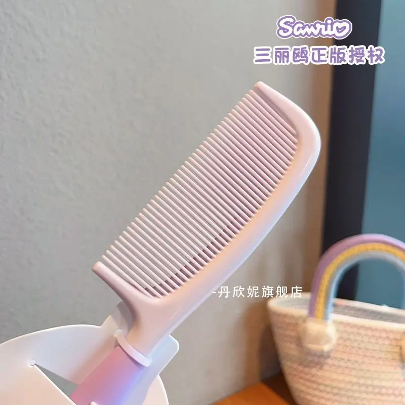 مشط أزياء سانريو كورومي ماي ميلودي سينامورول اللطيف الكرتوني الذي لا يؤذي فروة الرأس، مشط ذيل حصان منزلي للفتيات