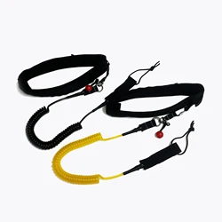 SUP Accessories Quick Release Waist Leash Surf Paddle Board QR Waist Belt Safety Leash 11ft Paddling Coiled Leash with Red Ball