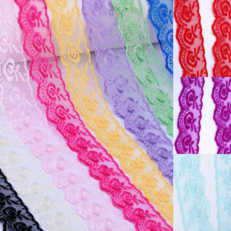 10 yards 40mm Lace DIY handmade materials headwear home decoration clothing materials Bud silk Inelasticity of 45 mm