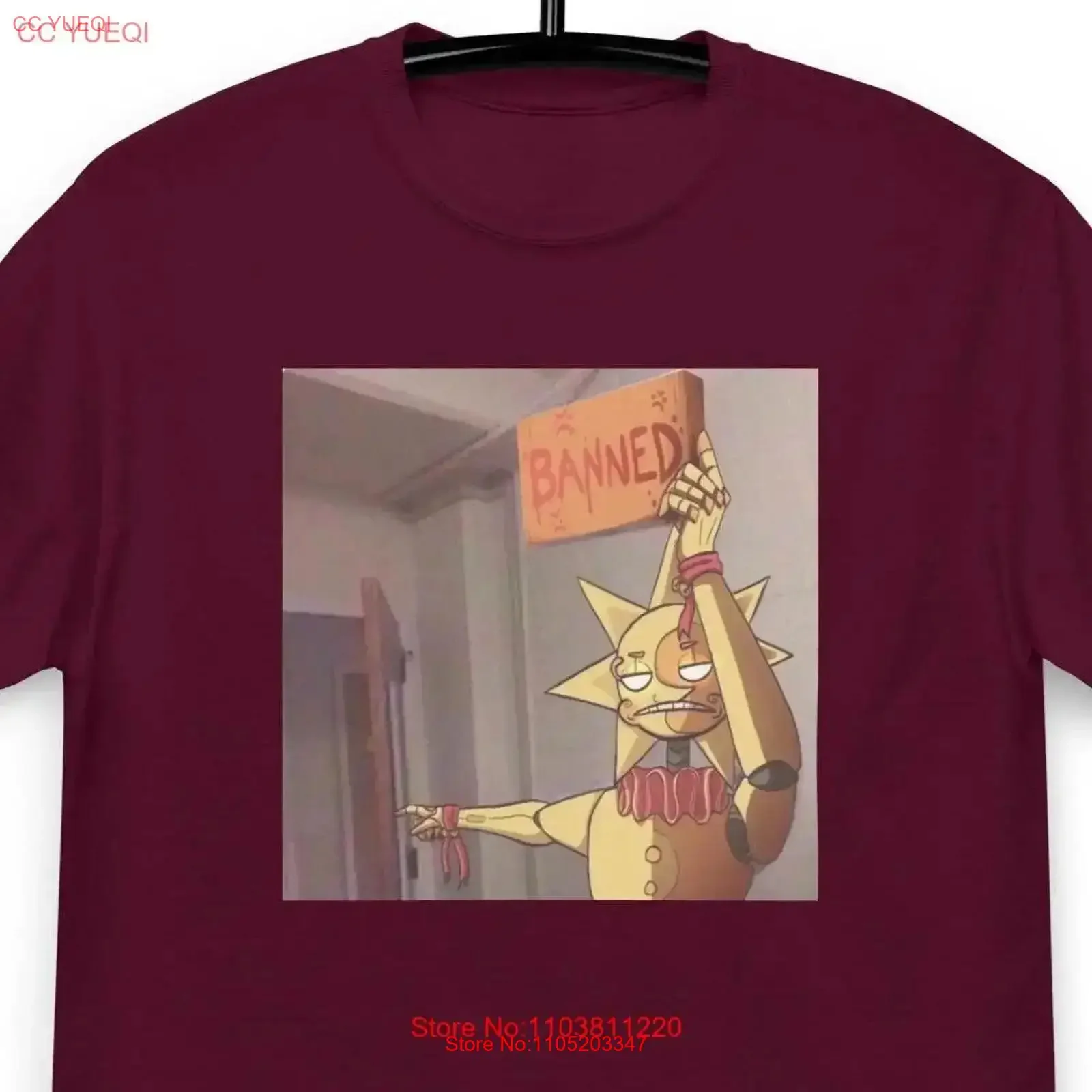 

banned funny sunrise moondrop sundrop fn a f Daycare classic tee vintage Washed Casual Versatile Comfortable fashion