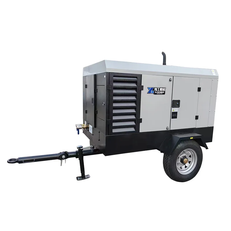 Screw Air Compressor Silent Air Cooled 8Bar With Air Tank For Workshop Pneumatic Tools Industrial Stable Performance