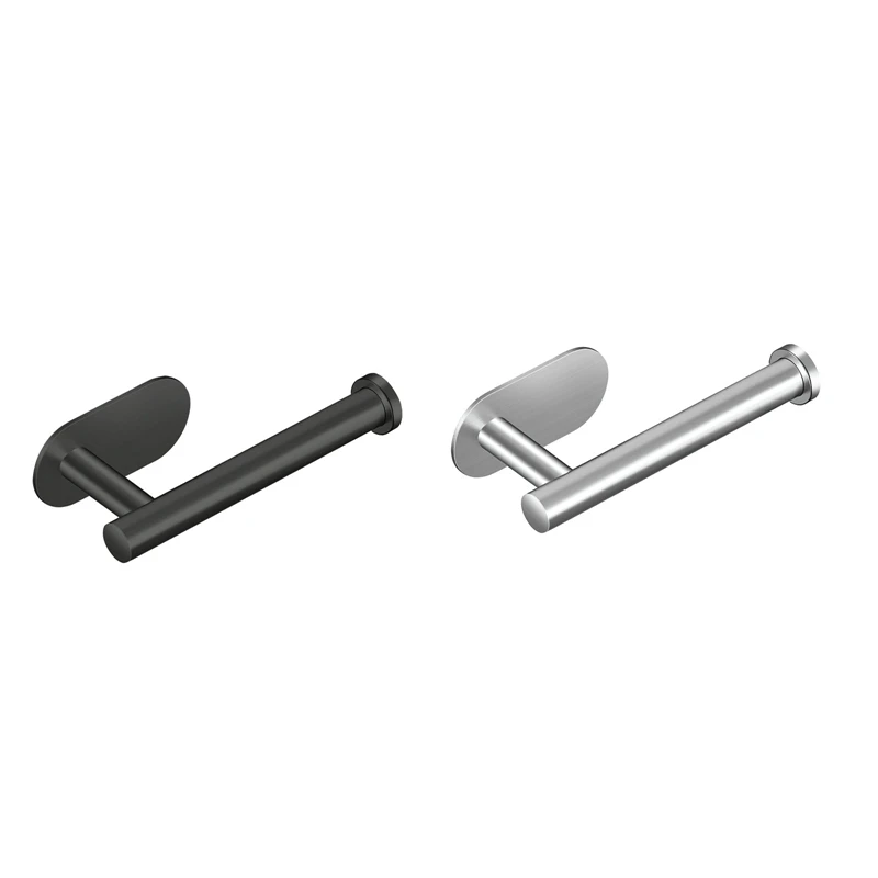 2 uds soporte de papel higiénico baño cocina baño montaje en pared 304 soporte de papel higiénico de acero inoxidable estante de almacenamiento