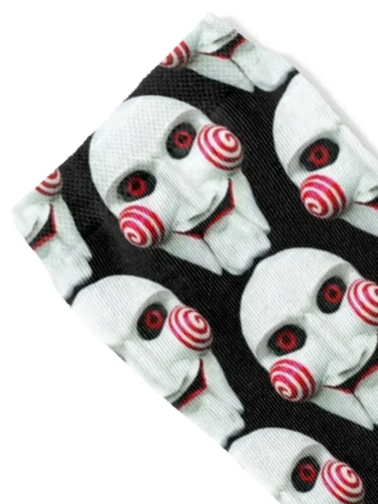 Saw Mask Sticker Socks basketball aesthetic hip hop Stockings Women's Socks Men's