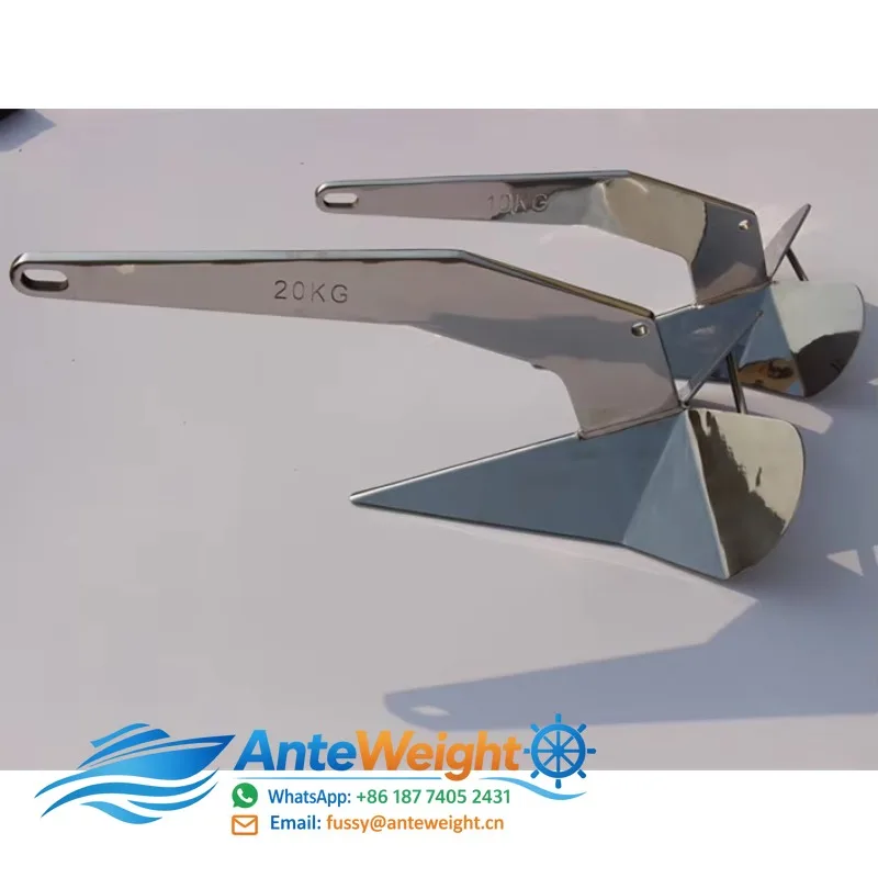 Mirror Stainless Steel Delta Type Marine Boat Anchor Sizes