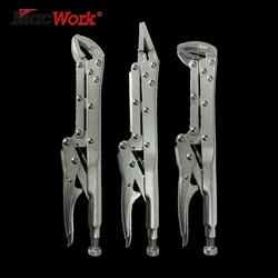 3 Pcs 12in. Extended Long Reach Locking Vise-Grip Pliers Straight 45 Degree 80 Degree Vise-Grip Pliers