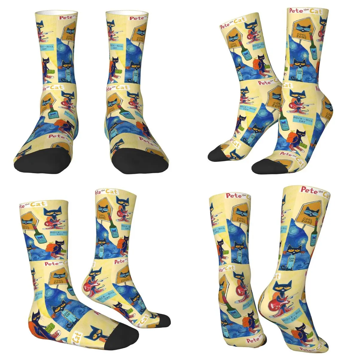 جميع المواسم طاقم جوارب بيت القط (25) الجوارب أزياء الجوارب الطويلة اكسسوارات للرجال النساء هدايا عيد الميلاد #2