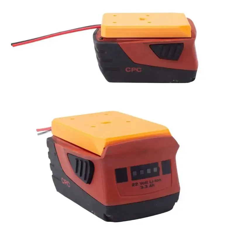 Adaptador para Hilti 22v Lithium Battery para Makita 18v Tool Adaptador de Saída do Cabo Hilti Compatível Bateria Faça Você Mesmo 14awg