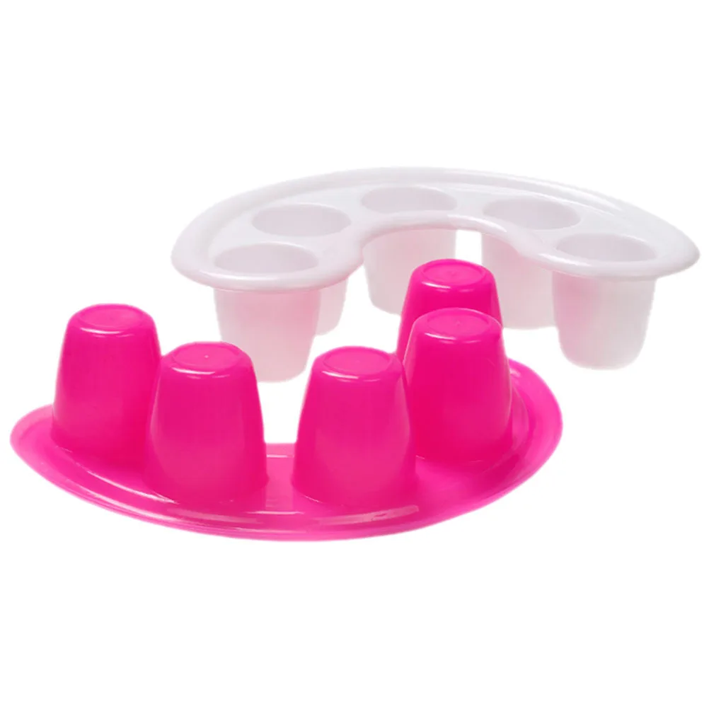 

2Pcs Nail Art Bowl Manicure Soaking Bowl Set for Hand Soak and Cuticle Care Simple Elegant Design Nail Exfoliating Container Kit