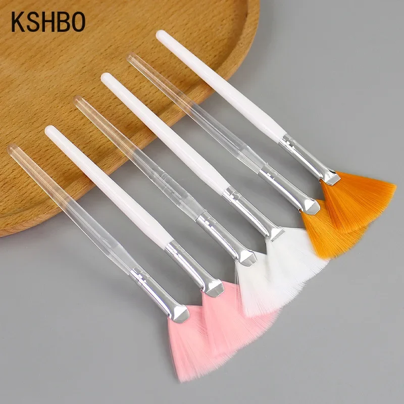 3PCS Face DIY Mask Brush Set Soft Applicator Brushes Makeup Tools Includes Soft Fan Facial Brushes Acid Applicator Brush