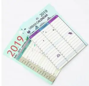 

2019 Cute Cartoon Wall Calendar 2019 365 Days Year Time Month Schedule Print Calendar