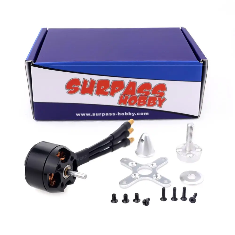 SURPASS HOBBY 2216 C2836 750KV 880KV 1120KV Brushless Motor for RC Airplane Fixed-wing Glider Aircraft