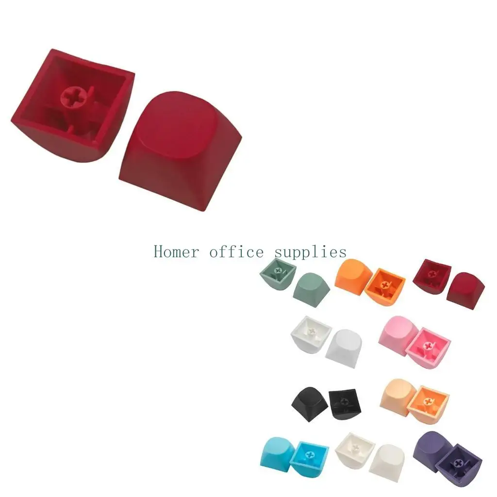 

K43B 1PC PBT Thicken Keycap Mechanical Keyboard Installation Keycap Dyeing Sublimation Cap MA Height Blank Cap Optional Color