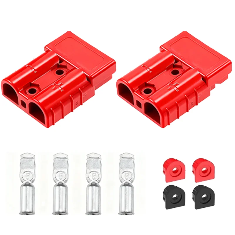 Battery Quick Connector Kit 50AMP 600V Plug Dustproof and  Jumper Cable Plug  plug Connect Disconnect Winch Trailer Connector