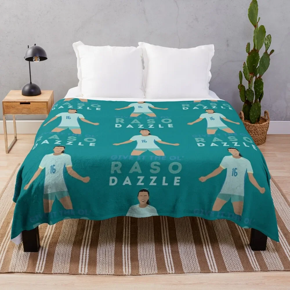 

Hayley Raso Matildas Soccer Football Throw Blanket Lightweight Warm Blanket for Travel Camping