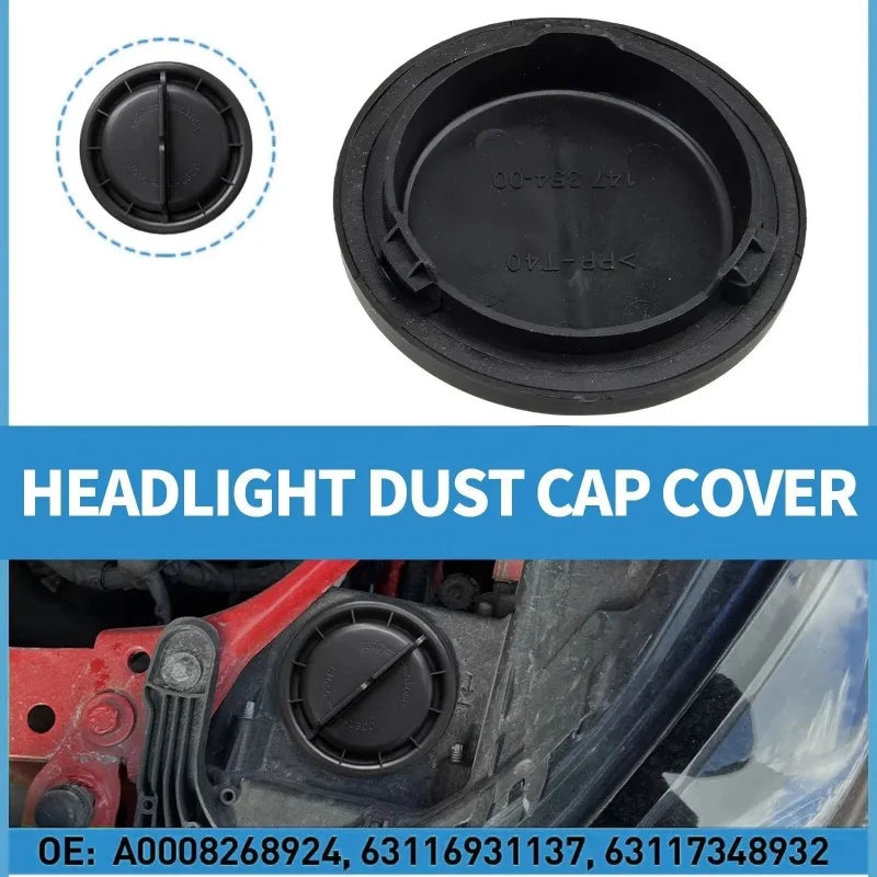 1 Pc For Mercedes W204 W171 W212 Dust Cover Headlight Cap Cover Car Accessories Direct Replacement Easy Installation