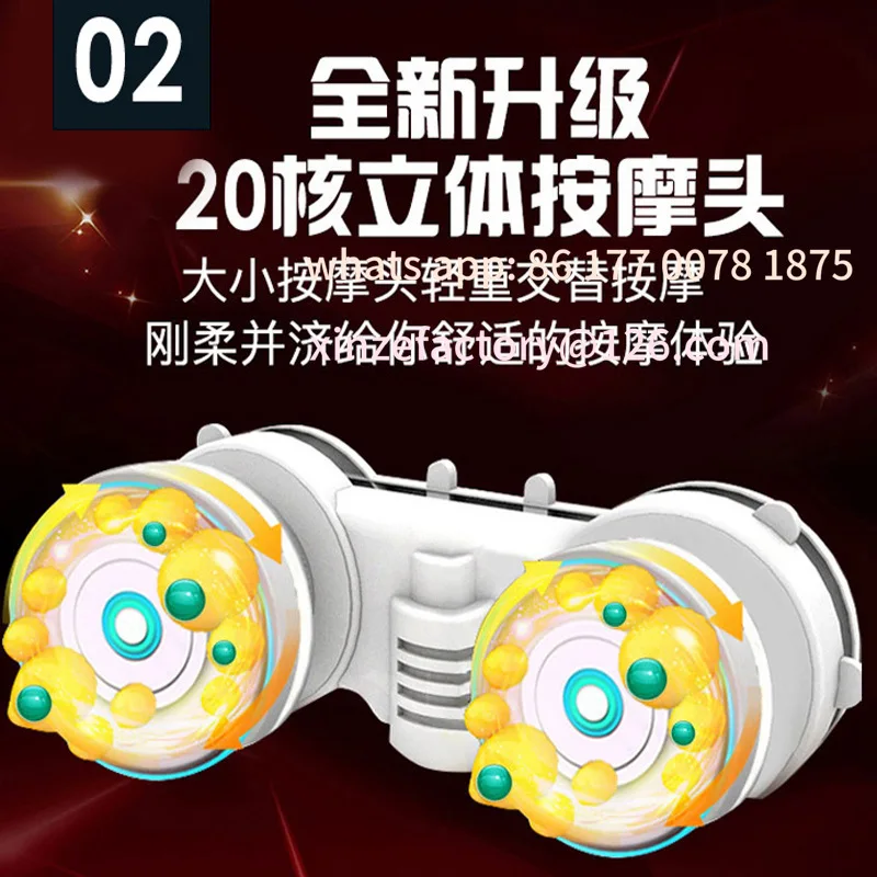 Customizable cervical vertebra massager electric neck waist body neck massage pillow shoulder kneading back massge cush