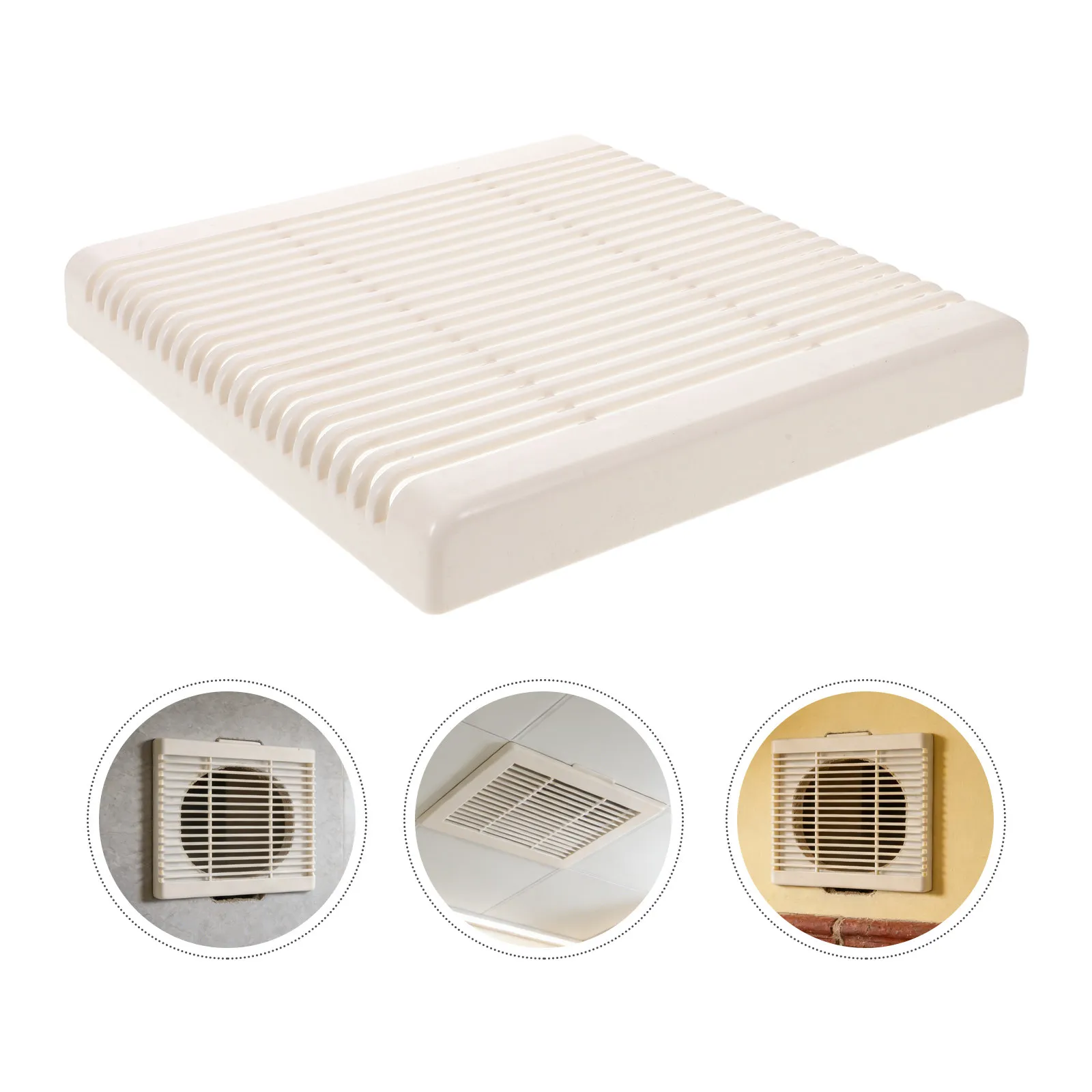 Square Ventilation Exhaust Fan Cover 9x9 Inch for Kitchen Range Hood Bathroom Ceiling Wall Mounted Fans Replacement Grille
