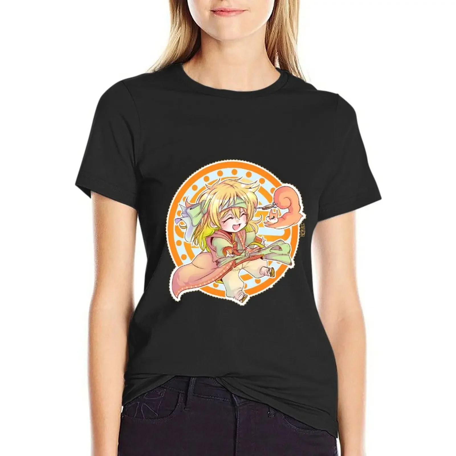 

Zeno T-Shirt cute tops summer tops Female clothing oversized workout shirts for Women