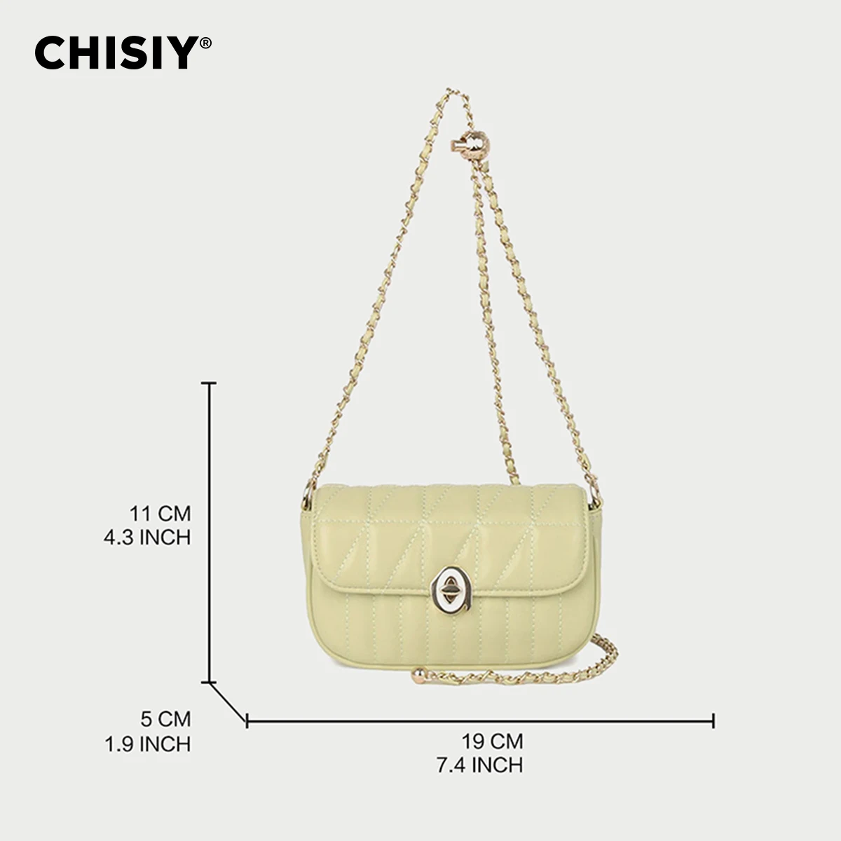 CHISIY Original handmade minimalist mini European and American chain fashion commuting single shoulder crossbody bag