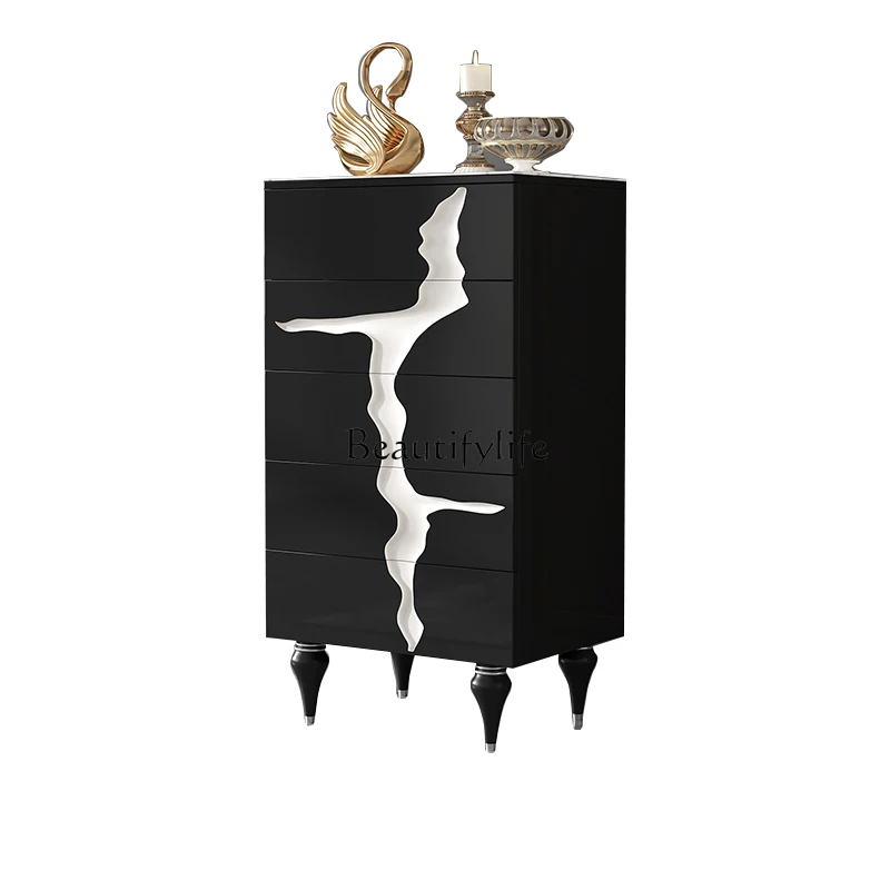 

New Chinese chest entry living room American chest bedroom bedside table