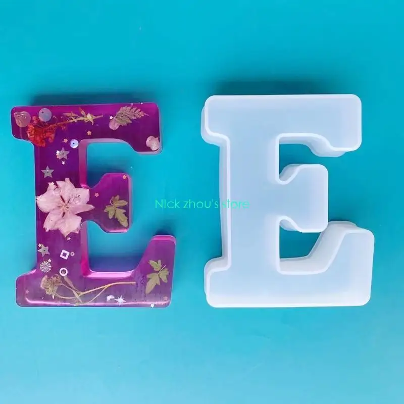 E15E Letter Resin Mold Mold Letter Home Decoration Mold Handmade Jewelry