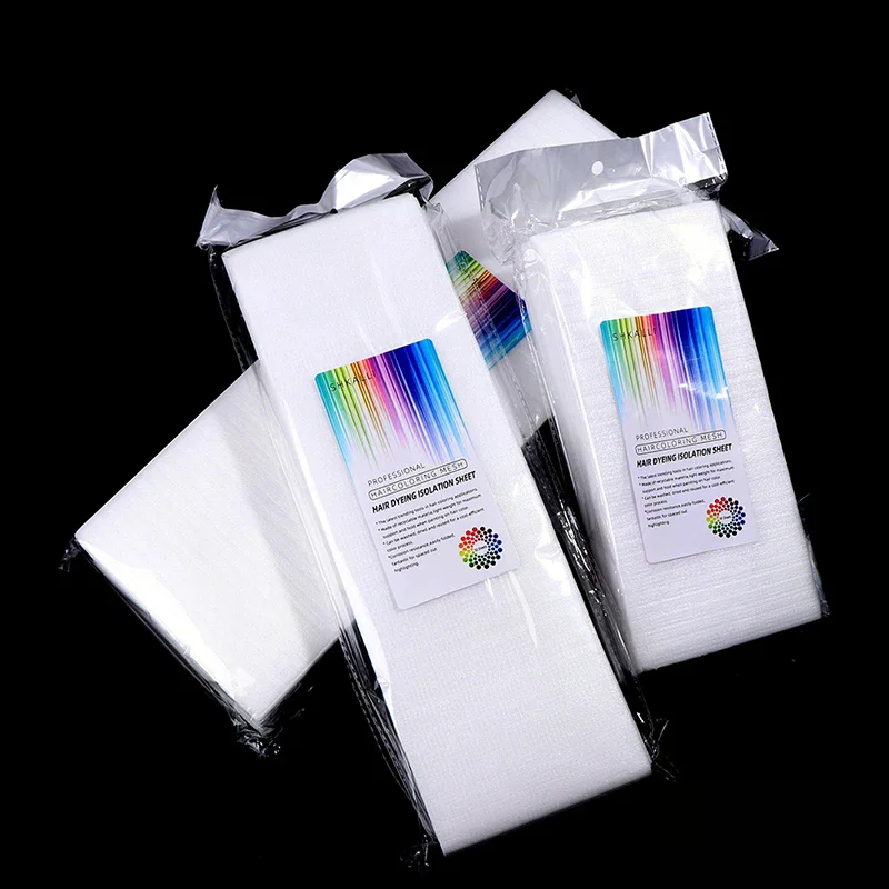 50pcs Highlight Paper Hair Dyeing Sheets Reusable Hair Coloring Isolation Sheet High Quality