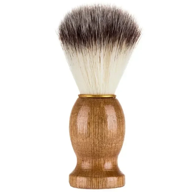 Shaving brush Men's Shaving Brush Barber Salon Men Facial Beard Cleaning Appliance Shave Tool Razor Brush with Wood Handle