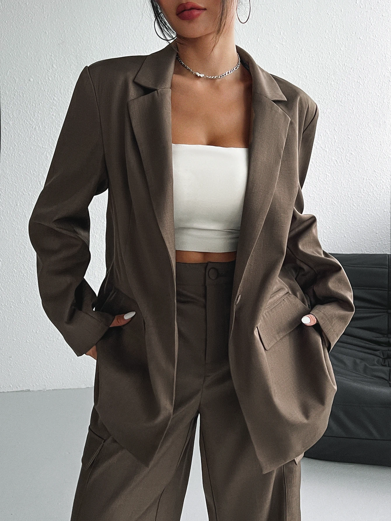 

Women Autumn New Fashion Long Sleeve Blazer Mujer Pant Sets Blazers Women 2024 Casual Womens 2 Piece Outfit Set Suits Outwear